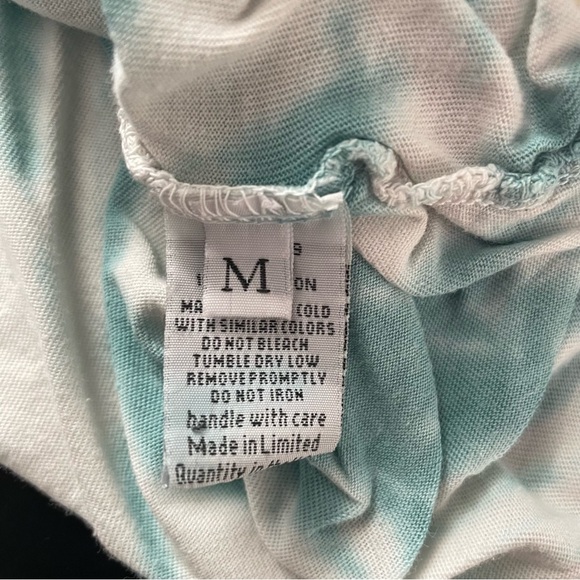 Lauren Moshi Peace Hippie Boyfriend Tshirt Dress Tie Dye Relazed 100% Cotton - Picture 3 of 13